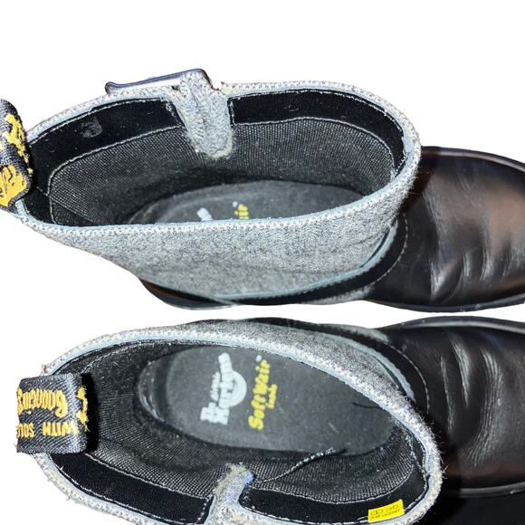 Dr. Martens Gayle Biker Boots with Houndstooth Black and White Tweed- EU 36 US 5 - Picture 8 of 11